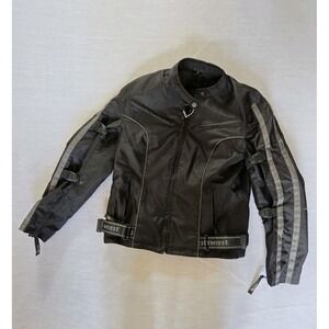 Biker Jacket Motorcycle Jacket Zip Up Black Small XELEMENT NEW Xelement Protect